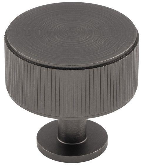 Lines Radio Cupboard/Wardrobe Knob - Anthracite