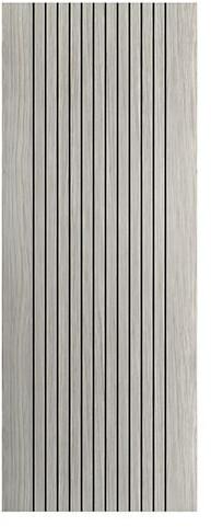 Aria Light Grey Laminate Door with Black Painted Grooves