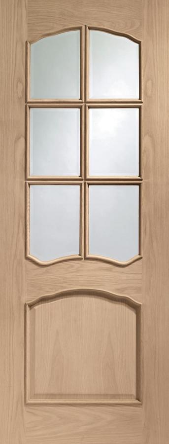 Riviera Internal Oak Door (with raised mouldings)