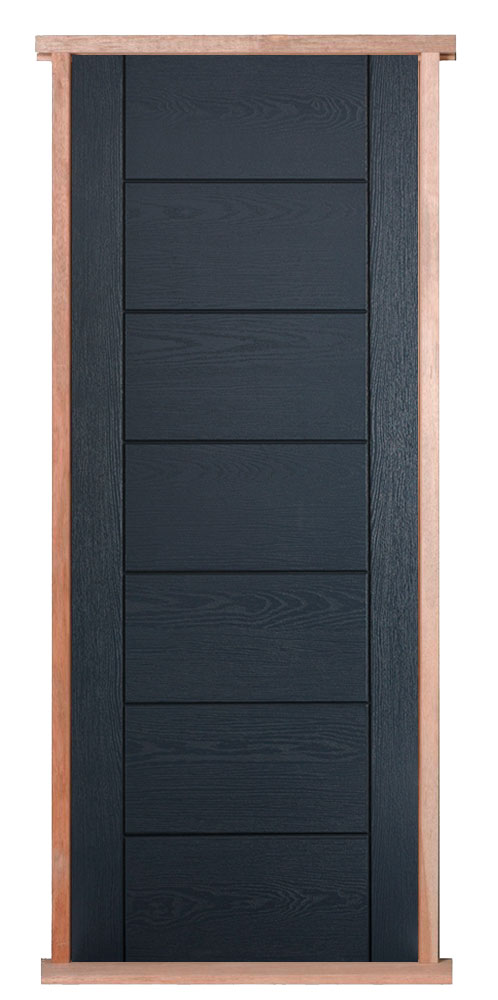 Composite Grey Modica Pre-hung External Door Set