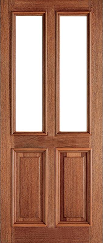 Derby External Hardwood Door 62mm middle stile (unglazed)