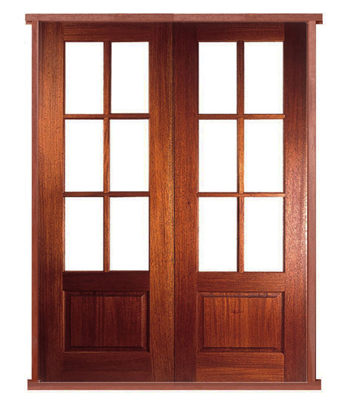 Hampstead Prehung Hardwood French Doors