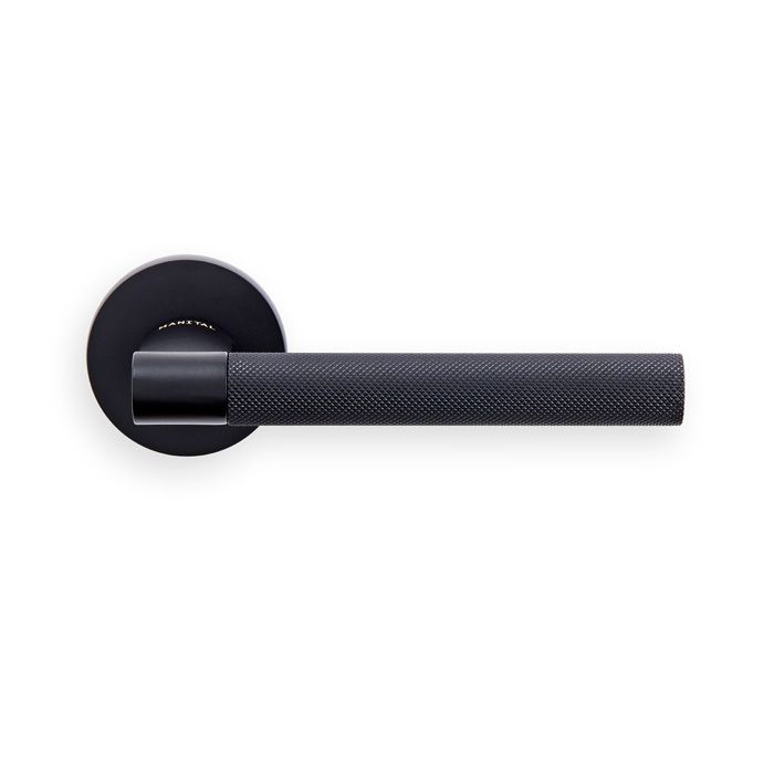 Hey Rete Lever on Threaded Round Rose (Matt Black)