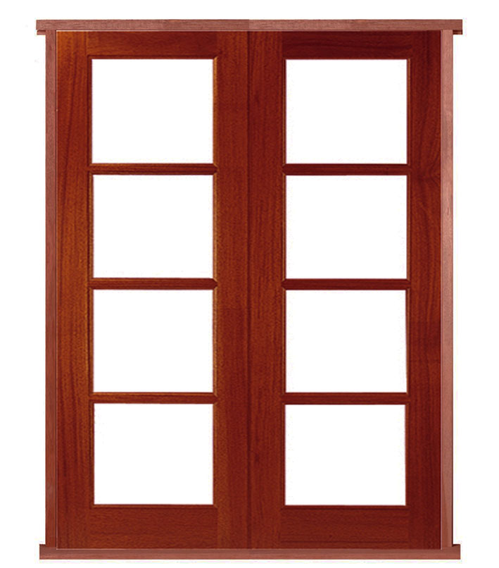 Pattern 70 Prehung Hardwood French Doors