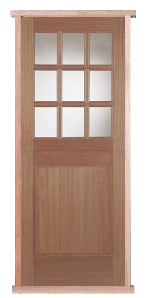 9-Light Hardwood Pre-hung Stable Door Set