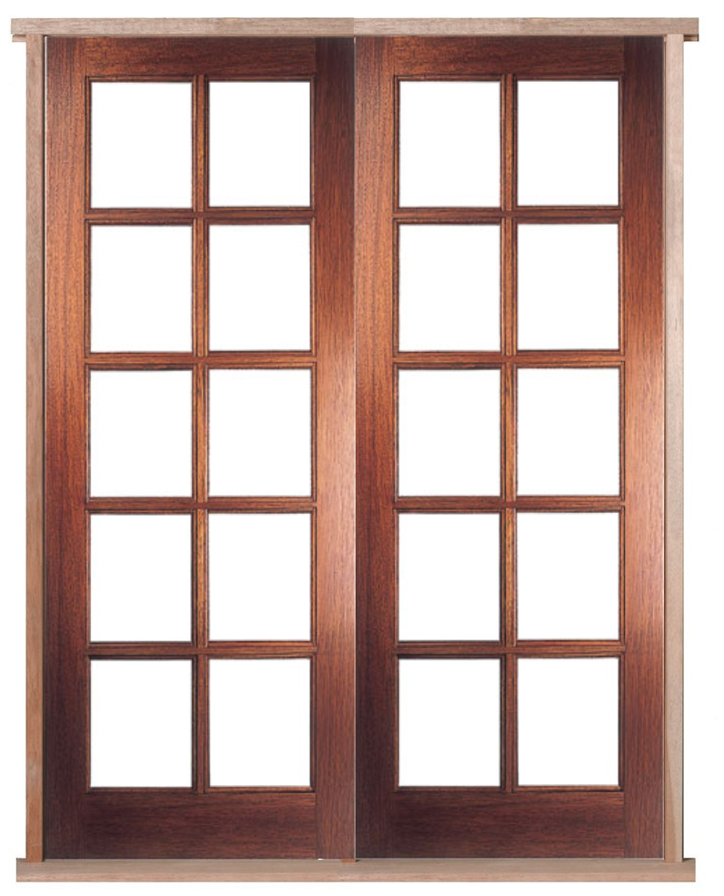 Pattern SC Prehung Hardwood French Doors