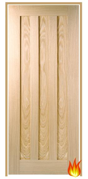 Idaho Internal Oak Prehung Fire Door (un/pre-finished)