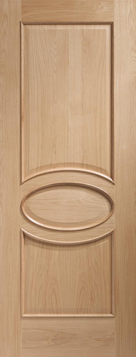 Calabria Internal Oak Door with Raised Mouldings (un-finished)