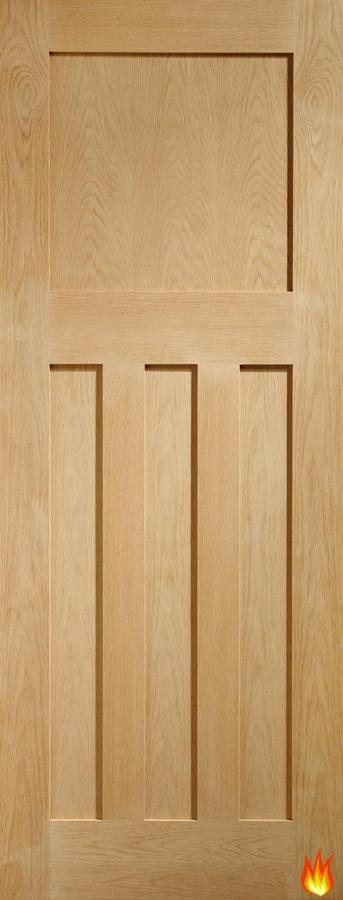DX Internal Oak Fire Door FD30 (Shaker style)