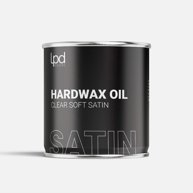 Hardwax Oil - Clear soft satin (for internal doors only)