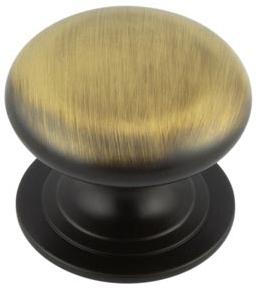 Traditional Cupboard Knob - Antique Brass