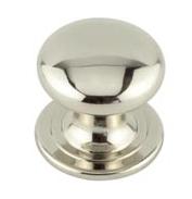 Traditional Cupboard Knob - Polished Nickel