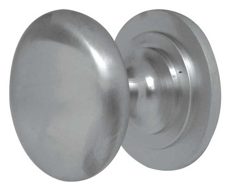 Traditional Cupboard Knob - Satin Chrome