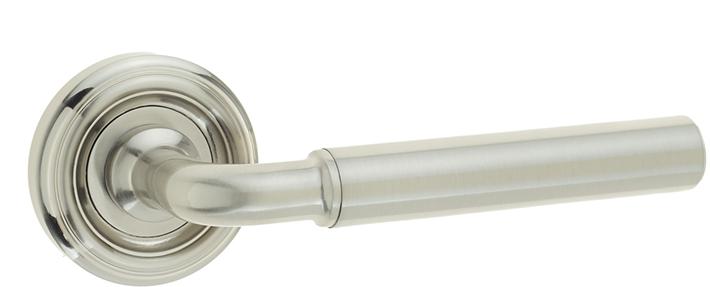 Jedo Elise Satin Nickel Designer Lever on Rose