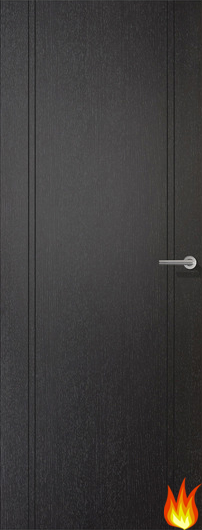 Monaco Black Internal Fire Door FD30 (pre-finished)