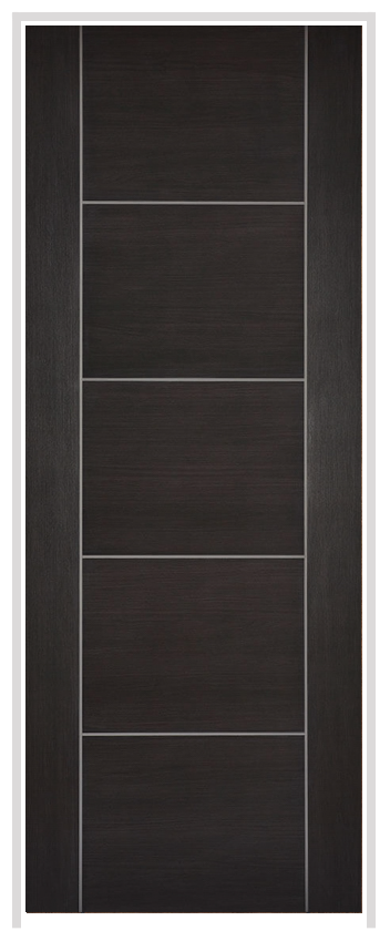 Vancouver Laminate Dark Grey Prehung Internal Door