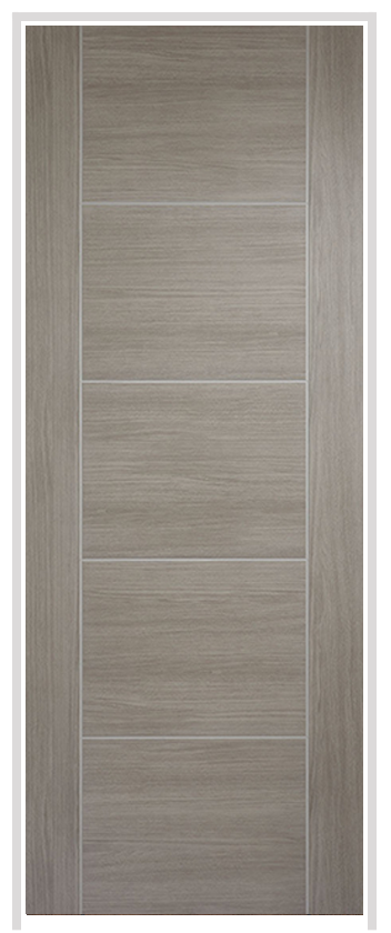 Vancouver Laminate Light Grey Prehung Internal Door