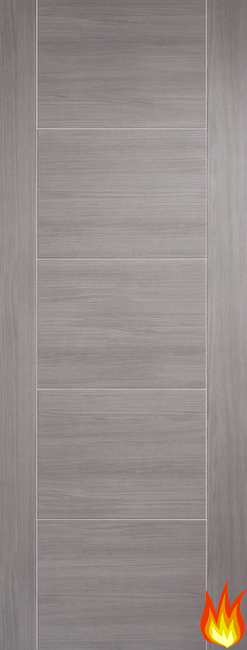 Vancouver Laminate Light Grey Internal Fire Door (FD30)