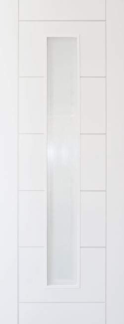 Barbican Glazed White Primed Internal Door