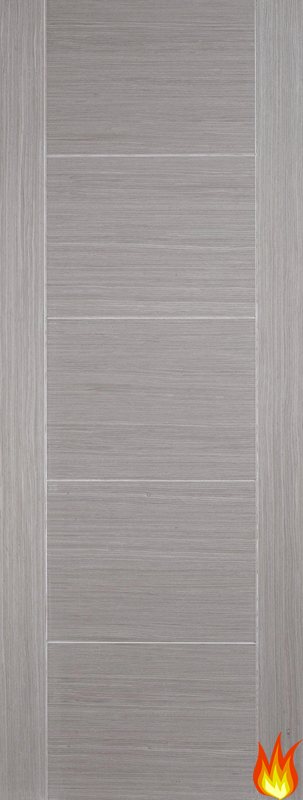 Vancouver Light Grey (stained) Internal Fire Door (FD30)