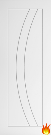 Sicily White Primed Internal Fire Door
