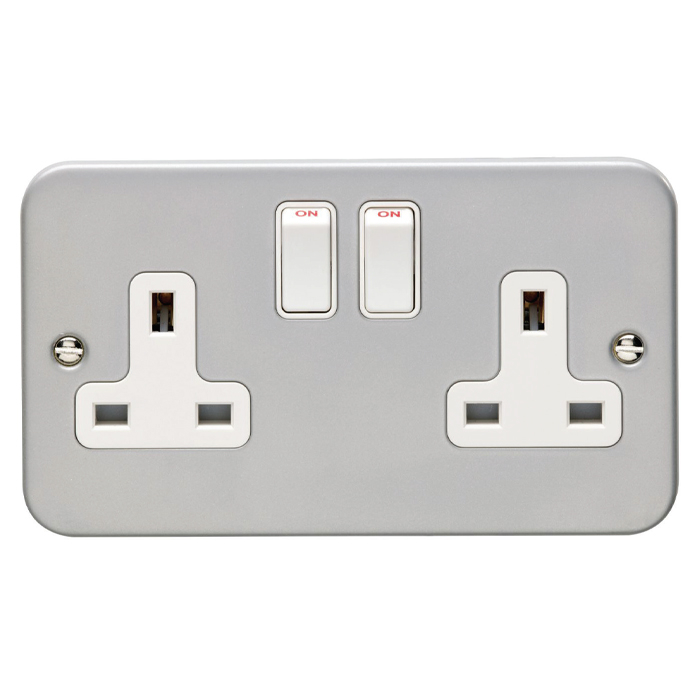 13Amp 2 Gang Socket