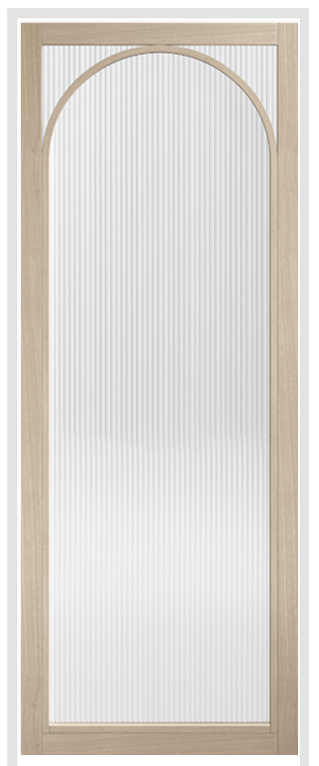 Melrose Blonde Oak Prehung Internal Door with Reeded Glass