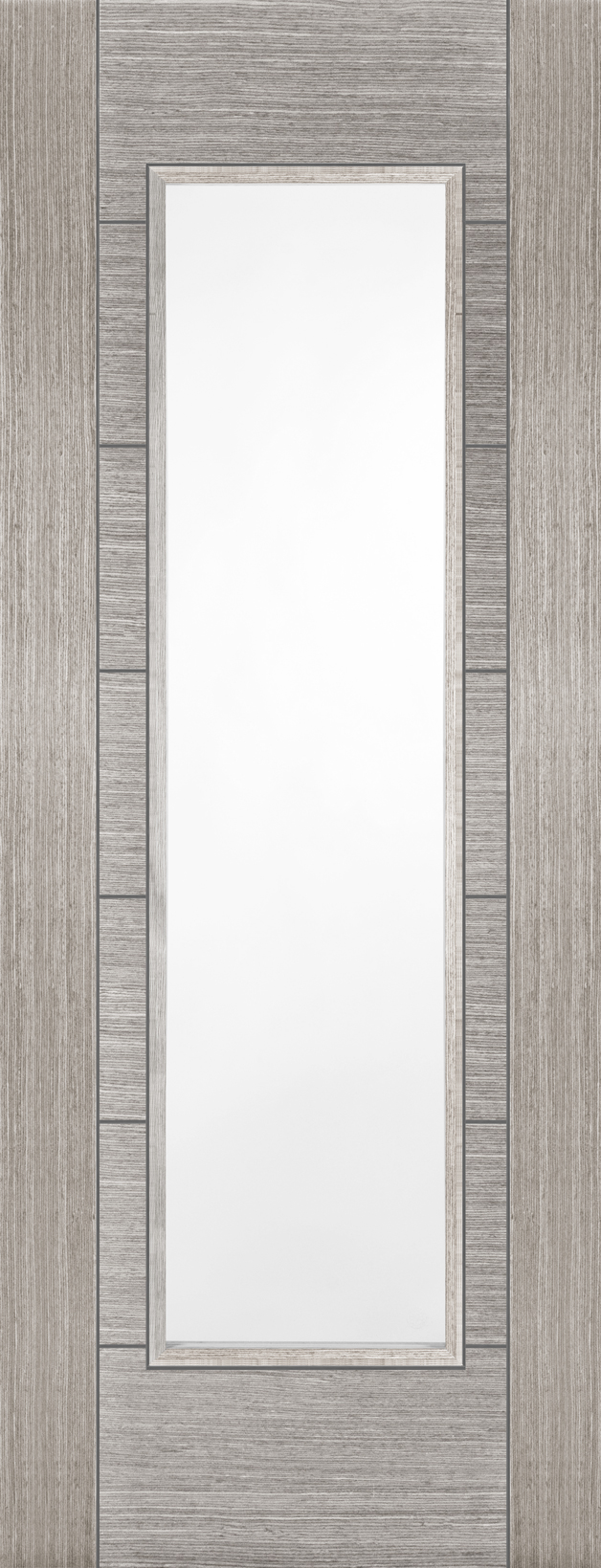 Corsica Light Grey Door with Clear Glass
