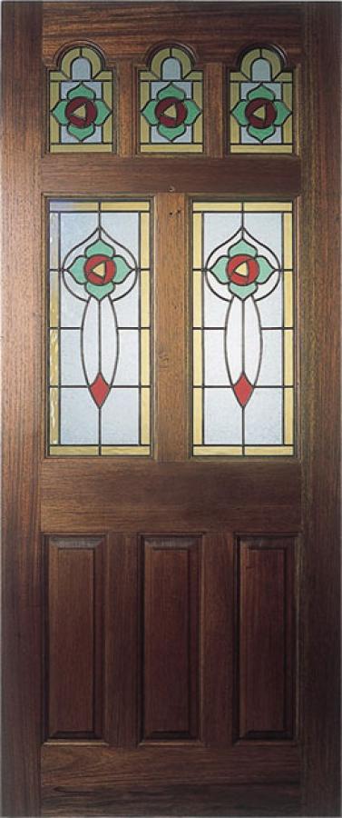 Ealing Rose External Hardwood Door