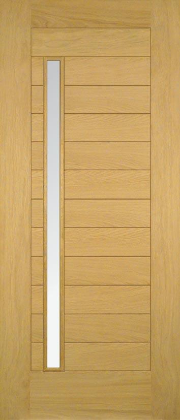 Oslo Clear Glazed External Oak Door