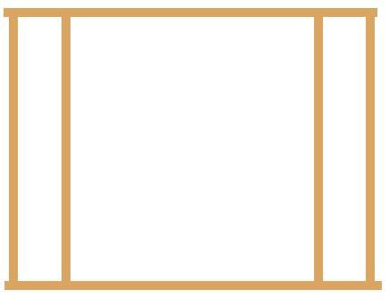 Double Door Sidelight Real Oak Frame (cut & join)