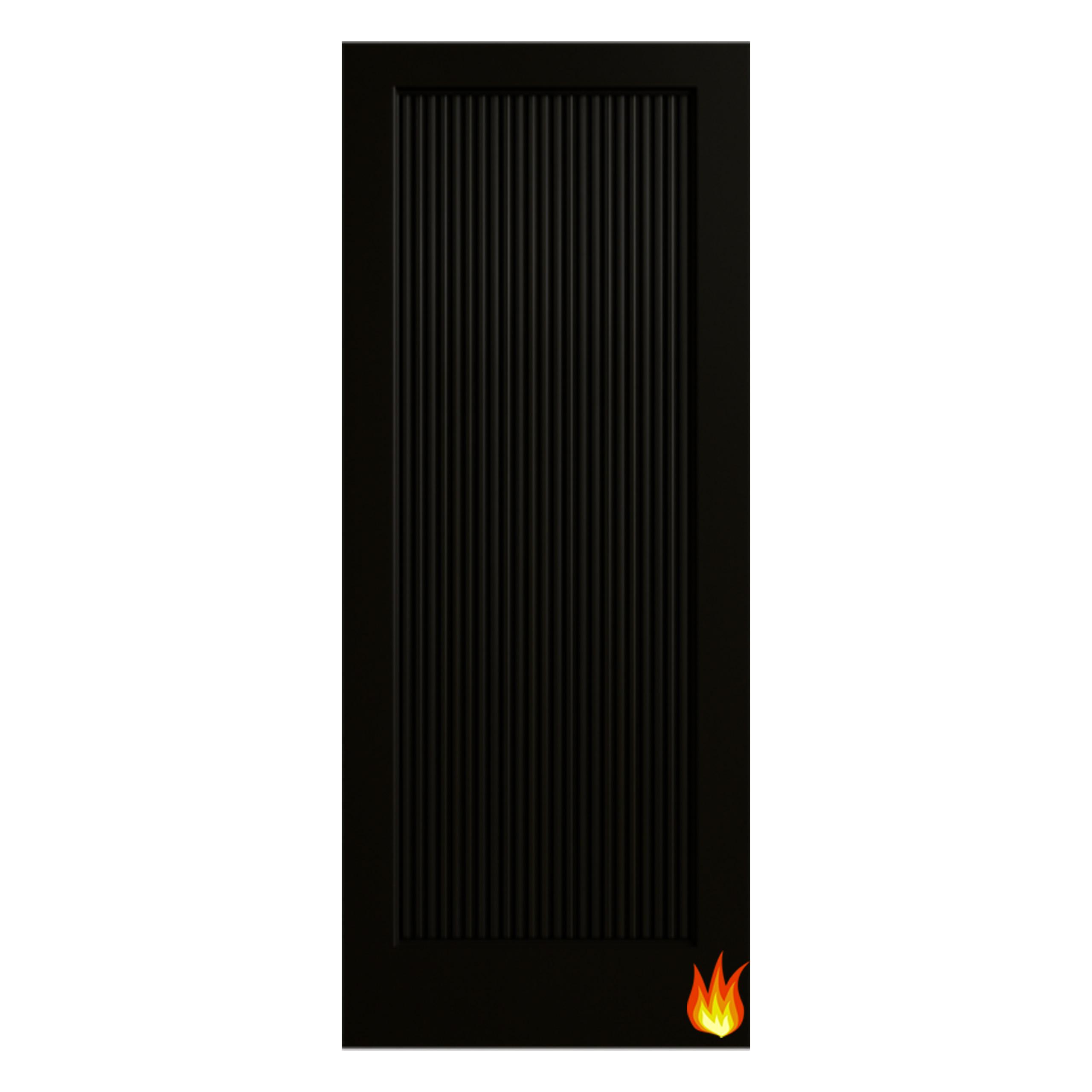 Ravenna Black Pre-Finished Internal Fire Door