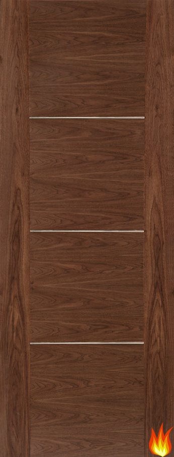 Nova Internal Walnut Fire Door (pre-finished) FD30
