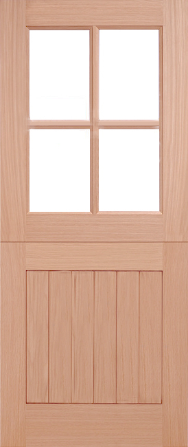 Stable 4-Light External Hardwood Door