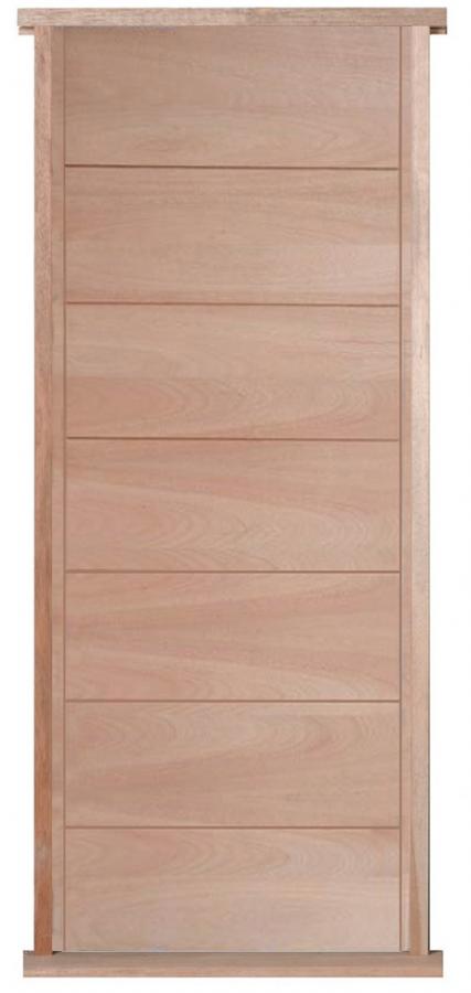 Modena 7 Panel Hardwood External Pre-hung Door Set