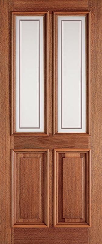 Derby Etched External Hardwood Door (37mm middle stile)
