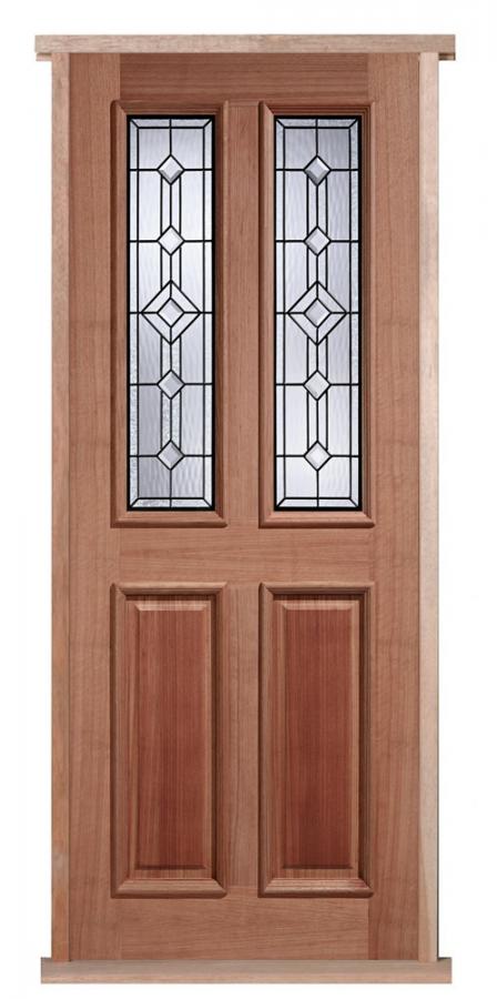 Derby Leaded Hardwood External Pre-hung Door Set