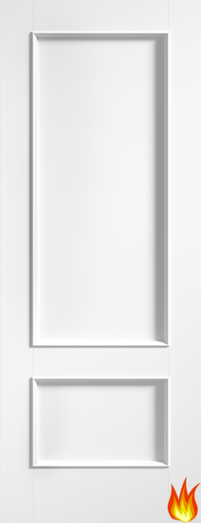 Murcia 2 Panel White Primed Internal Fire Door
