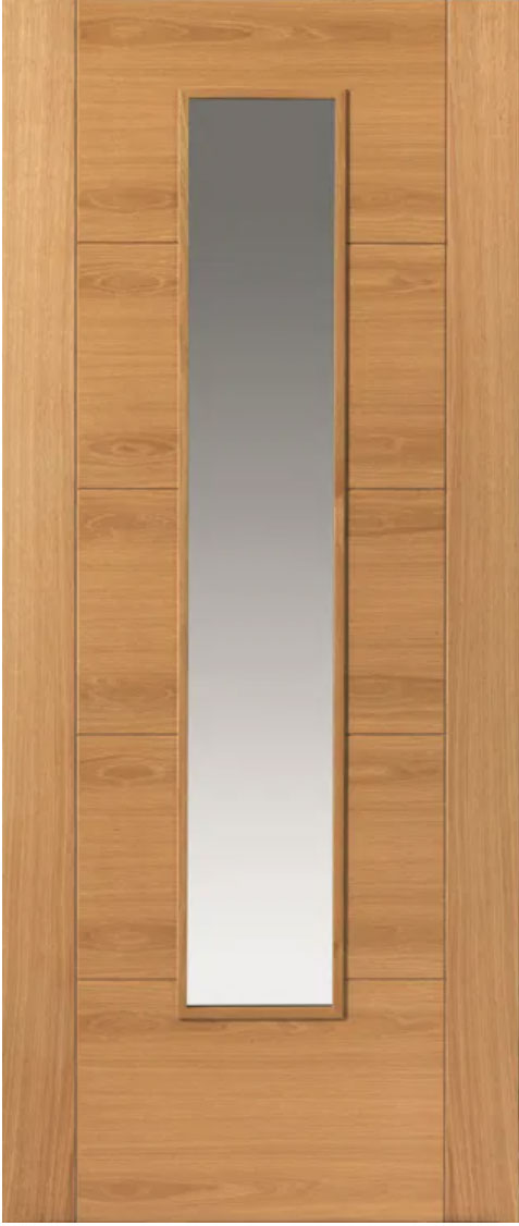 Tigris Oak Slim Glazed Door (pre-finished)