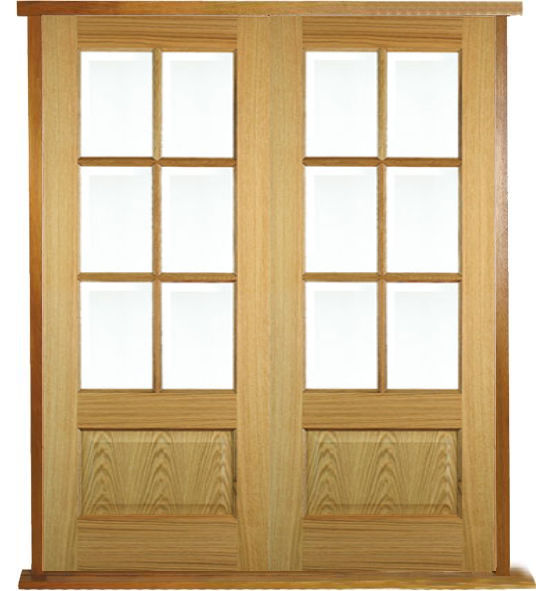 Hampstead Solid Oak Bespoke PreHung French Doors