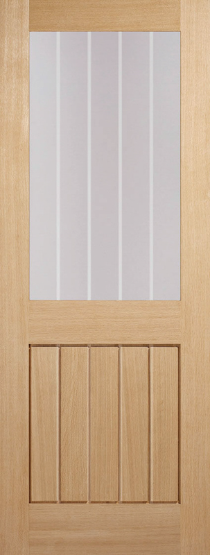 Mexicano Half Light Glazed Internal Oak Door