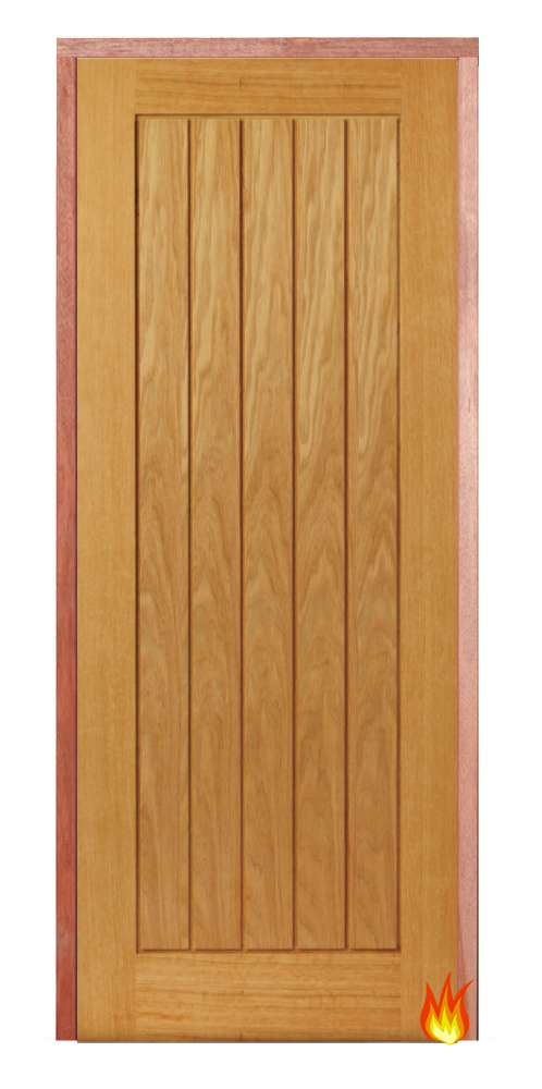 Thames Oak PAS 24 Fire-Resistant Flat Entrance Door Set