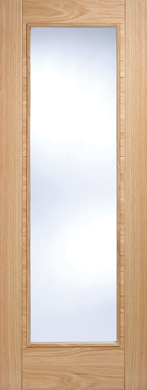 Vancouver Pattern 10 Glazed Internal Oak Door (pre-finished)