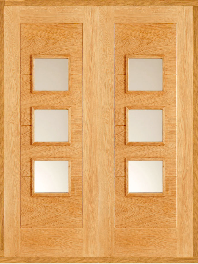 Oak Monza Double Front Doors