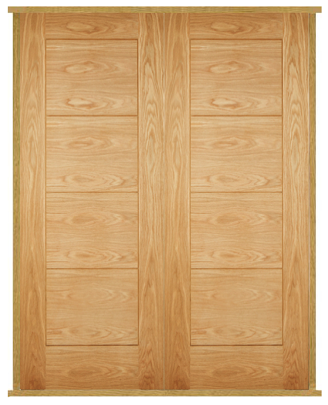 Modica Oak PreHung Oak Double/French Doors
