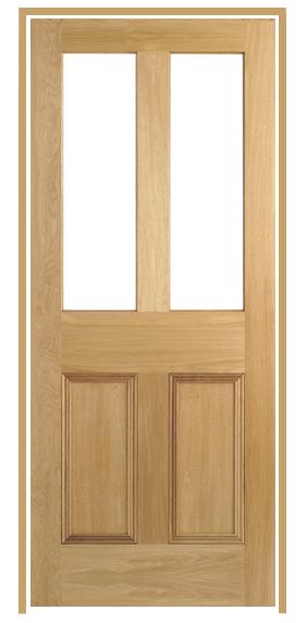 Nostalgia Malton Oak Unglazed Internal Prehung Door (un-finished)