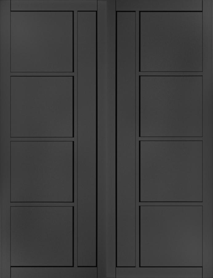 Brixton Black Double Doors