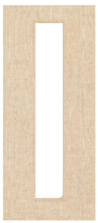 Ash Veneered Door with Glass Opt. 10 (pre-finished)