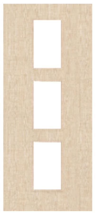 Ash Veneered Door with Glass Opt. 11 (pre-finished)