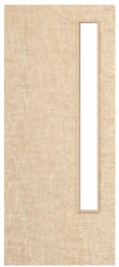 Ash Veneered Door with Glass Opt. 13 (pre-finished)